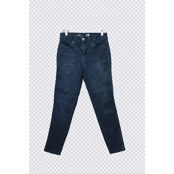 Seven7 High Rise Skinny Crop Jeans Size 4 Dark Wash Stretch Denim - Picture 2 of 7